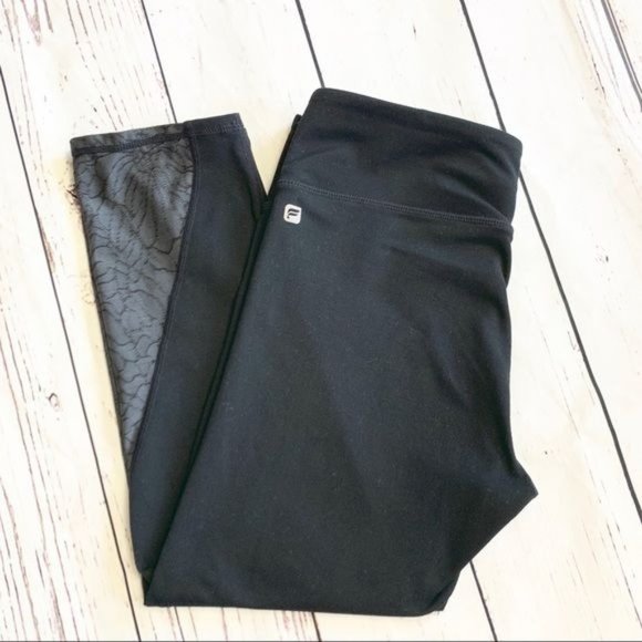 Fabletics Tuberose Capri Legging Black/Grey Small - Picture 1 of 5